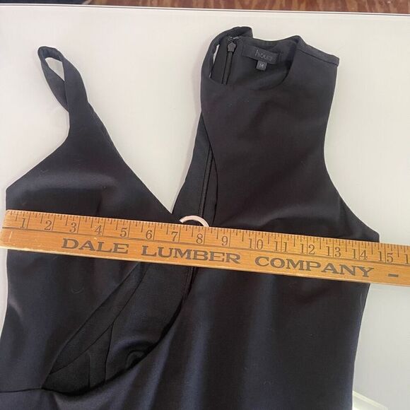 H:ours x Revolve Black Sleeveless Cutout Safiya Mini Dress Medium - Picture 8 of 9
